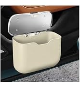 YSFER Car Trash Can with Lid, Hanging Leakproof Garbage Container Storage Box for Side Door Back ...