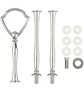 Happy Will 3 Tier 14" Heavy Metal Cake Stand Holder Fruit Plate Stand Fitting Hardware Rod with S...