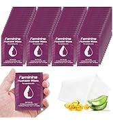 Feminine Wipes Individually Wrapped, Flushable Wipes Travel,Travel Wipes for Women,Feminine Care ...