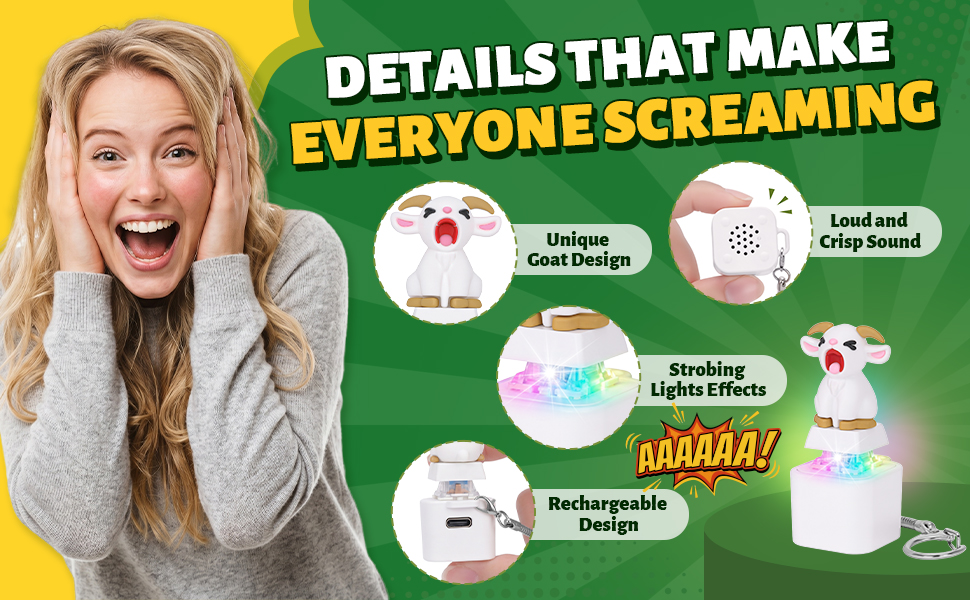screaming goat desk toy