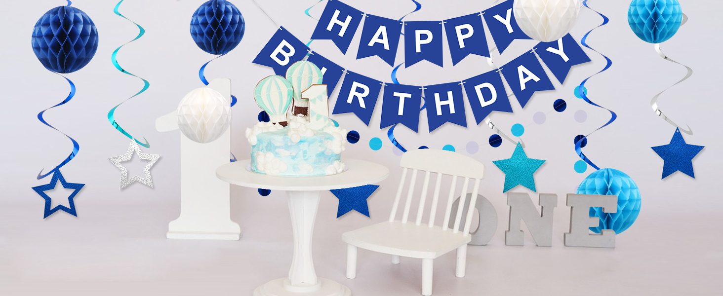 Blue Birthday Decorations