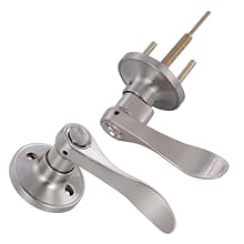 Door Levers Interior Keyed Difference Entry Front/Bedroom Door Handles for Left and Right Opened