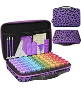 CAIOVSE Diamond Painting Storage Containers,60 Slots Diamond Painting Accessories Kits Diamond Ar...