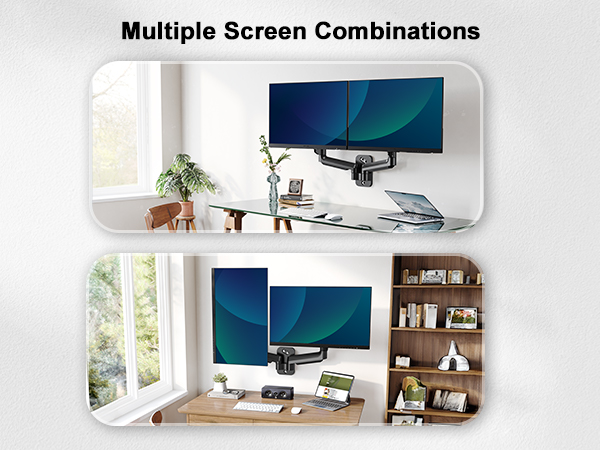 dual monitor wall mount