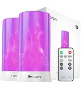 LED Flame Lights with Remote & Timer