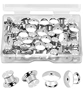 30PCS Locking Pin Backs Locking Pin Keepers Clasp, Ceryvop Metal Pin Locks Back
