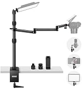 NEEWER Upgraded Overhead Camera Rig with Trifold Camera Boom Arm (Max Load 2lb), 47