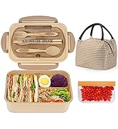 NatraProw Bento Box Adult Lunch Box with Bag, Lunch Containers for Adults, Leakproof Lunch Box fo...