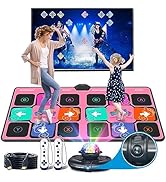 FWFX Dance Mat for Kids & Adults, Wireless Electronic Music Dancing Game for TV, 2-Player Video G...