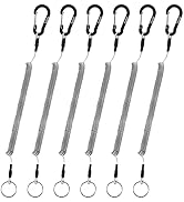 Booms Fishing T04 Fishing Lanyards Fishing Tool/Pole Safety Coil Lanyard Retractable Wire Inside ...
