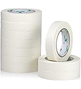 BOMEI PACK Masking Tape 10Pack, 24mmx 55yds, White Painters Tape for General Purpose Painting, Ho...