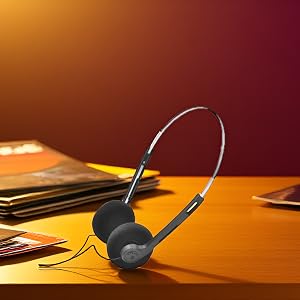 Jinshining Retro Over-Ear Earphones,