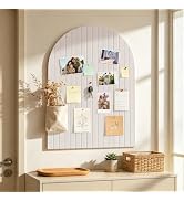Markdang Large Arched Felt Bulletin Board 35" x 24", 6 Pack Cork Boards Alternative for Walls wit...