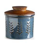 YHOJOY Ceramic Butter Dish with Lid, Butter Crock for Countertop, French Butter Keeper, Elegant E...