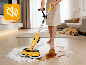 Electric mop with low noise