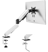 MT-VIKI Single Monitor Arm for 17"-32" Monitors, Gas Spring Adjustable Desk Mount, Quick Release ...