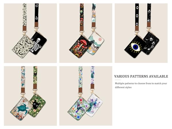 Card Wallet Purse with Key Lanyard