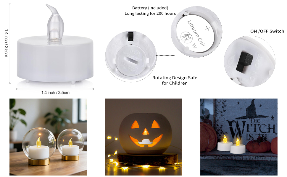 battery tea lights candles