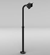 Blütezeit Adjustable Gooseneck Pedestal Post (23.6"–47.2") for Waterproof Wired Keypad – Heavy Du...