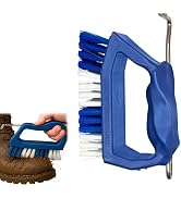 Kelcie's Handheld Shoe Cleaning Brush with Pick - Boot Brush & Cleat Cleaner for Golf, Soccer & O...