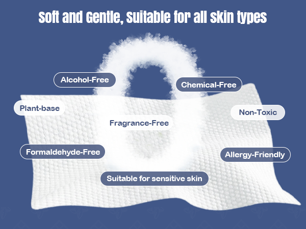 Soft and Gentle, Suitable for all skin types