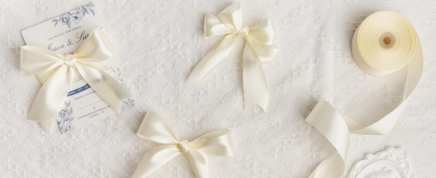 Ivory Satin Ribbon