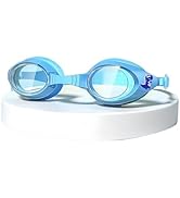 gsiollvderbarley Kids Swim Goggles, Waterproof Anti-fog HD Kids Swimming Goggles, Adjustable for ...