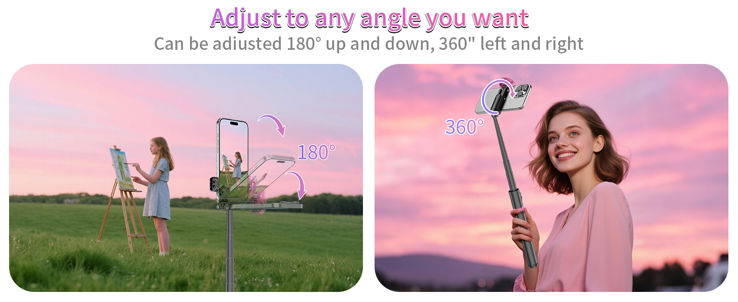Cell Phone Stand Camera Tripod with Rechargeable