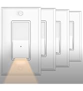 SOZULAMP Light Switch with Night Light-Easy to Install,No Neutral Wire,Single Pole Decora Paddle ...