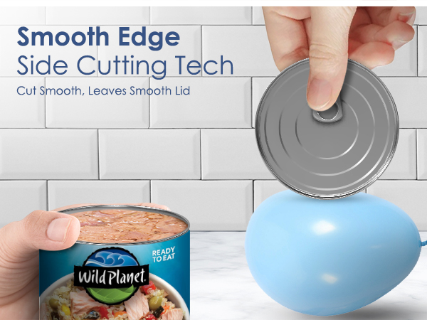 Canslab Turbo Opener- Side Cut Tech Leaves Smooth Touchable Lid