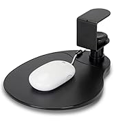 EHO Clamp on Mouse Platform, Clip on Mouse Pad Rotating 360, Ergonomic Mouse Tray Attachment, Off...