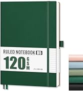 AHGXG Lined Journal Notebook for Women Men, Large B5 Notebook, 120 GSM Thick Paper, 96 Numbered P...