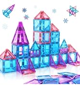 Magnetic Tiles Toys for 3 4 5 6 7 8 Year Old Boy Girls Kids Beginner Set,Magnetic Building Blocks...
