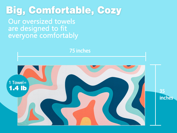 big comfortable beach towels