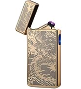 LcFun Dual Arc Plasma Lighter USB Rechargeable Electronic Lighters Windproof Flameless Butane Fre...