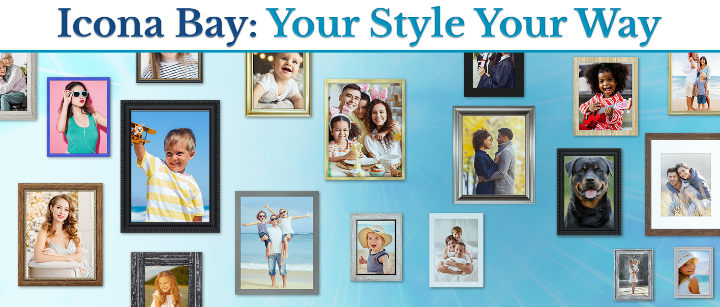 picture frames frame photo wall frames set large art display wood wodden plastic black white gold