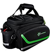 ROCKBROS Bike Panniers for Bicycle, Bike Trunk Bag Rear Bike Rack Bag for Travel Bicycle eBike Ac...