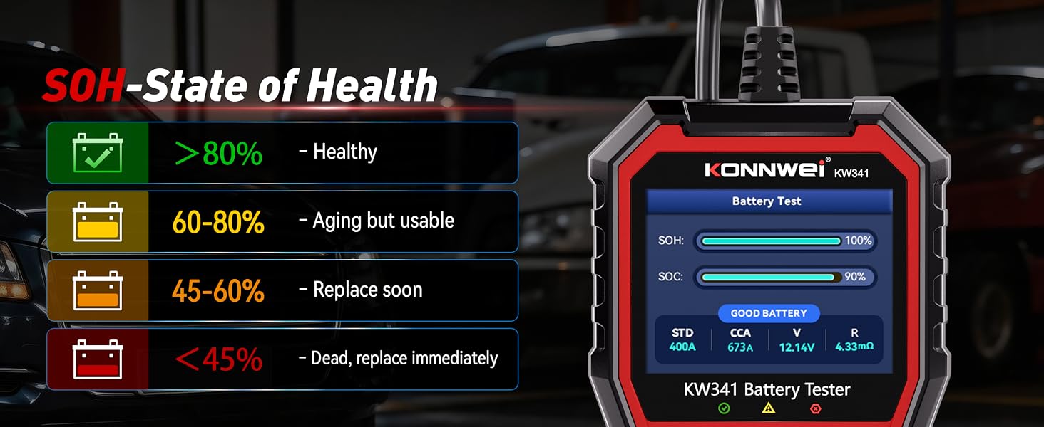 KW341 Battery Tester