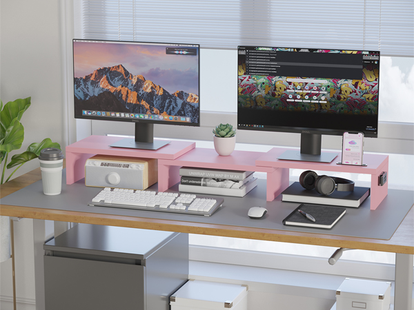 Dual Monitor Stand Riser