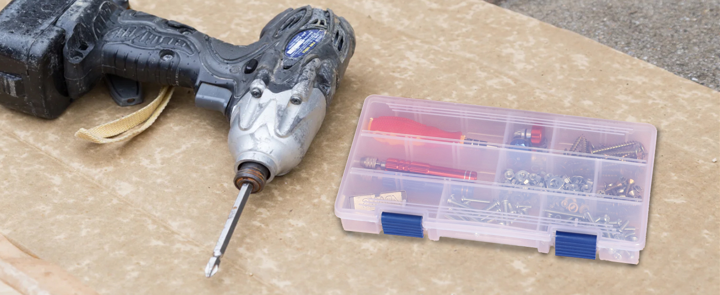 3500 Tackle Box, Clear, 2 Pack