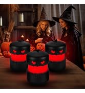 EverBrite 3-Pack Halloween Collapsible Skeleton Lantern, Two Color Changing | Halloween Camping L...