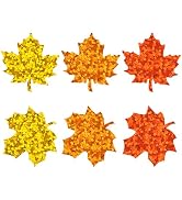 Alynta Fall Thanksgiving Stickers - Holographic Maple Leaf Stickers 1.5 Inch 600Pcs Autumn Label ...