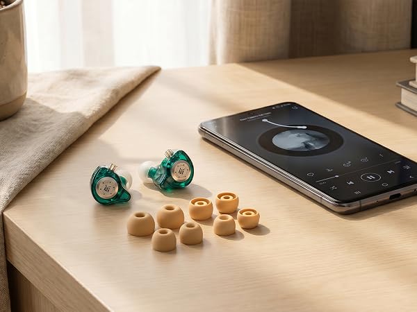 kz edx pro and silicone earbud tips