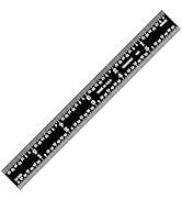 Pec Tools 6-inch Stainless Steel Rigid Ruler, 0.035" Thick X 3/4" Wide, High Contrast, 1/32", 1/6...