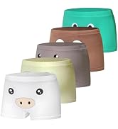 Tphon Boys Boxer Briefs, Toddler Kids Soft Cotton Underwear 4/5 Pairs Little Big Boy Dinosaur Sha...