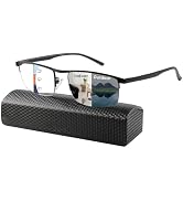 K.LAVER Progressive Photochromice Reading Glasses For Men Women,Multifocal Transition Computer Gl...