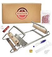 INDIVSHOW Adjustable Bead Loom,Seed Bead Loom Kit Includes Thread,Beading Needles, 8000 Grains Cz...