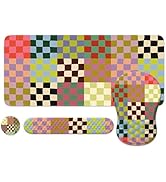 iLeadon Desk Mat for Keyboard and Mouse,4in1 Desk Mat Pad Set with Wrist Support,Ergonomic Wrist ...