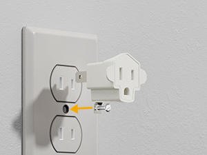 3 prong to 2 prong outlet adapter