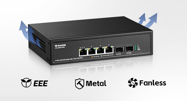 4-Port 2.5G PoE Etherent Switch